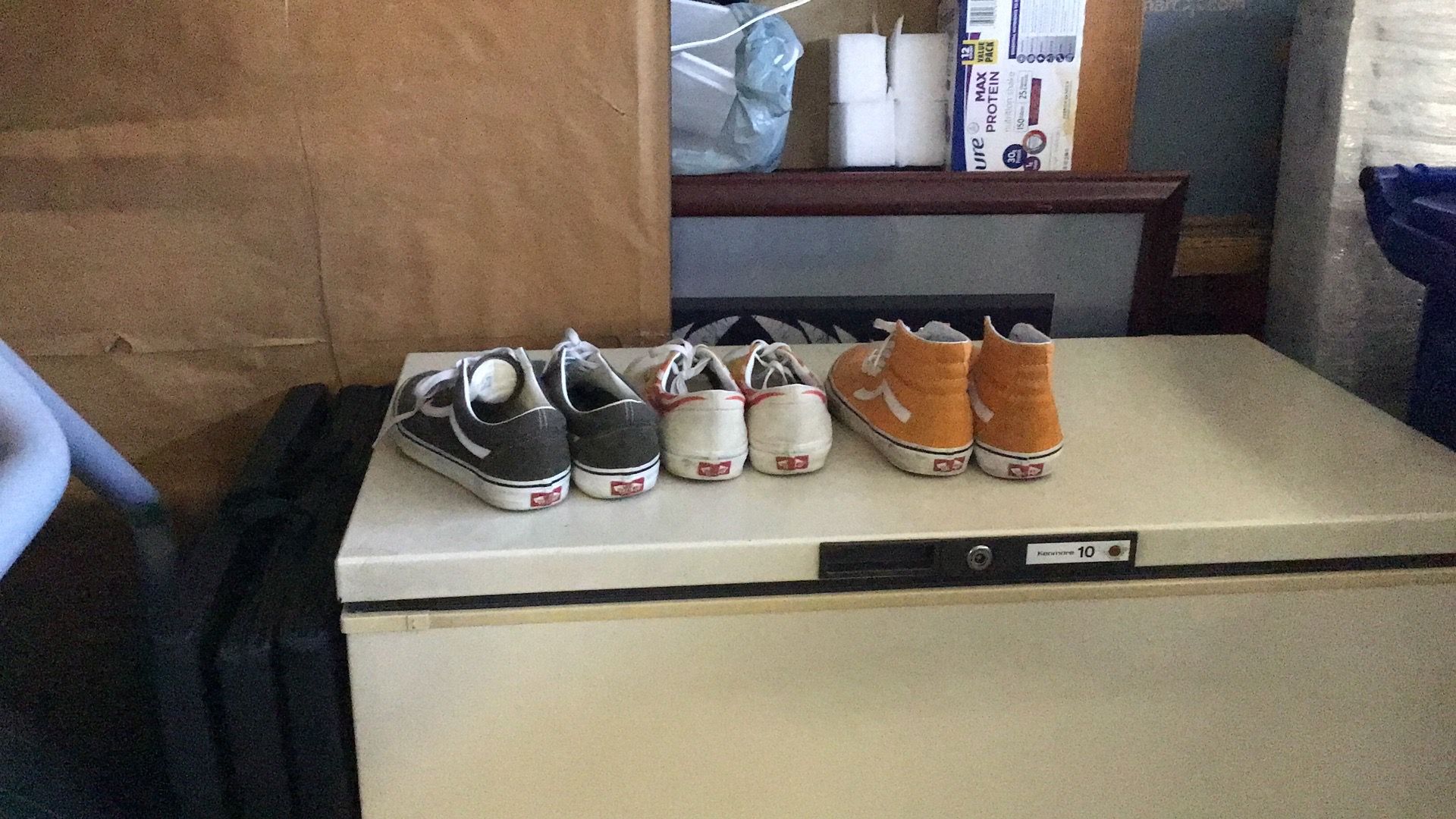 3 pairs of Vans lot - men’s 9.5 women’s 11