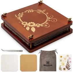Large Wooden Flower Pressing Kit - DIY Arts and Craft Kit with Dried Flowers  - 10 Layers - Solid Maple Wood Flower Press Kit for Adults with Storage B  for Sale in Warwick, PA - OfferUp