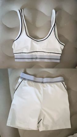 White Alo Shorts Set