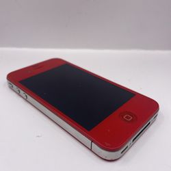 Apple iPhone 4 - 16 GB - RARE RED MOD (AT&T) Tested Factory Reset