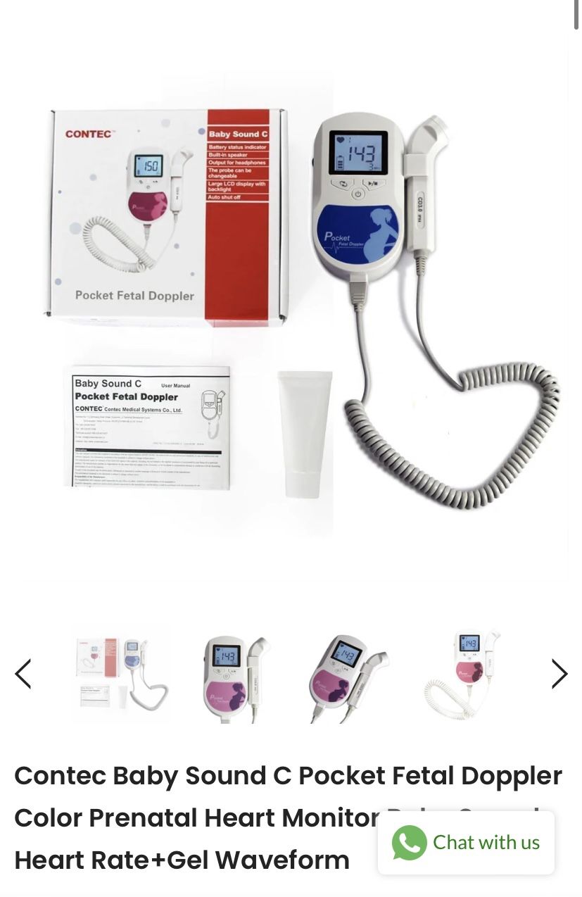 Contec Pocket Fetal Doppler Baby Sound c