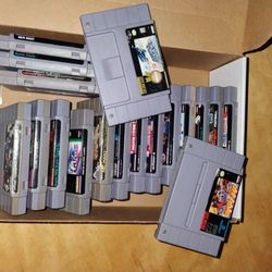 Super Nintendo SNES Games Collection Bundle Lot Cartridges 