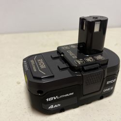New Ryobi 18V Lithium Ion One+ 4.0 Ah High Capacity Battery New