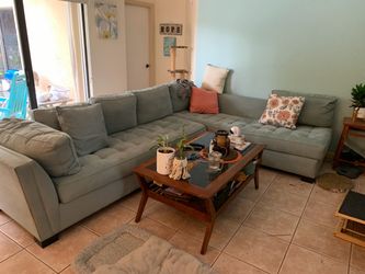 Blue couch