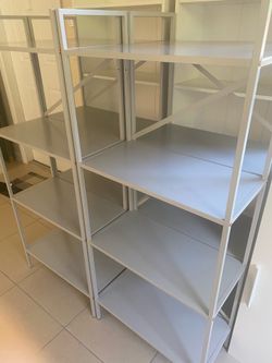 IKEA HYLLIS Metal Shelving Unit – Great Condition