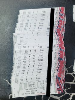 Angels Tickets 8/4 Section 506