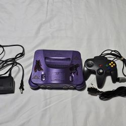 Nintendo 64 console custom painted Purple  n64
