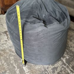 Ultimate Sack 3000: 3 Foot Bean Bag Chair - Grey Suede	1