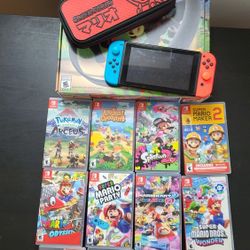 Nintendo Switch and 12 Games