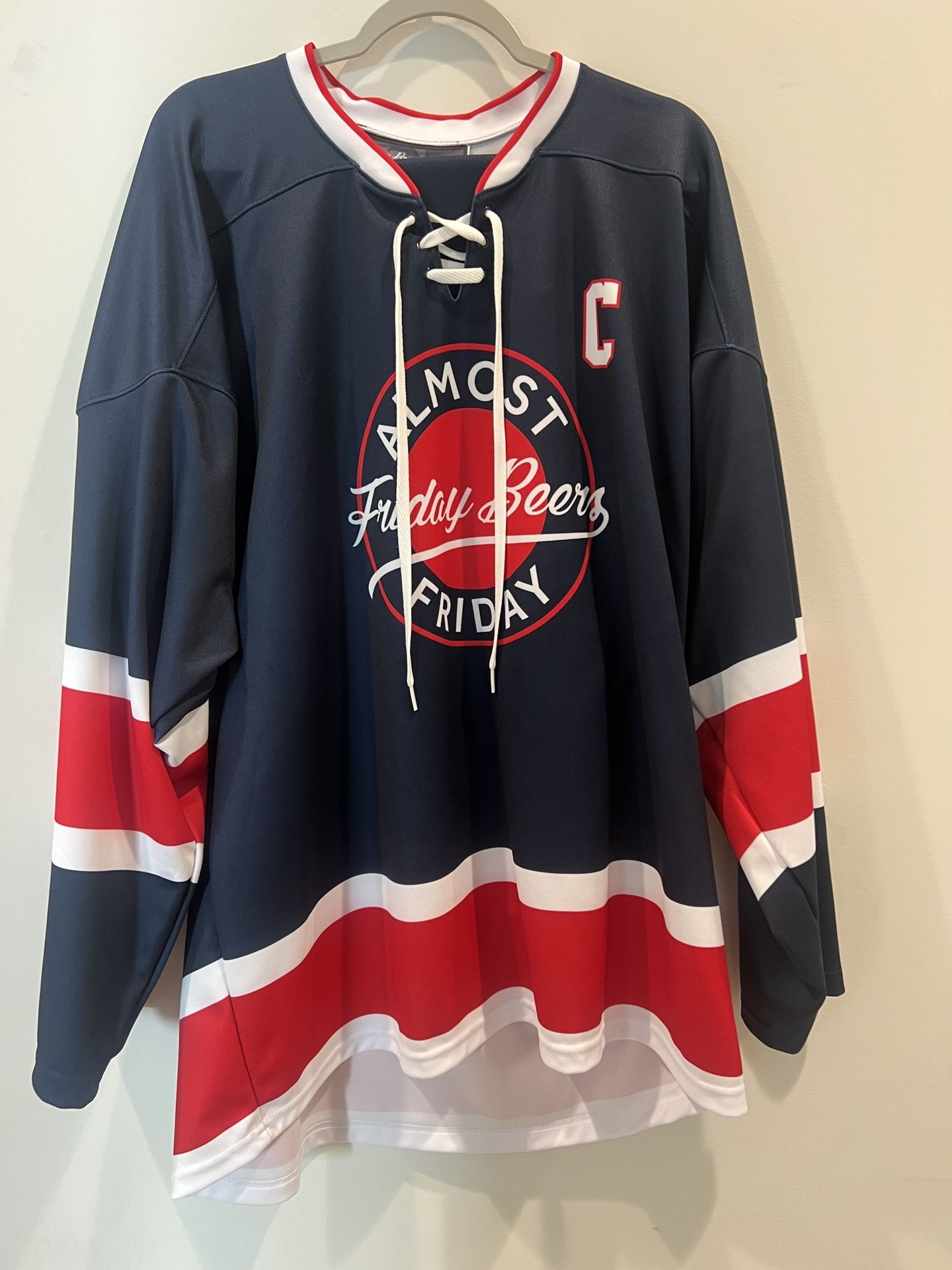 Friday Beers Almost Friday Hockey Jersey (XL)