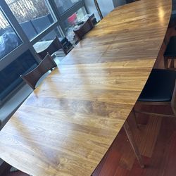 Room & Board Ventura Extension Table Walnut 84w 42d