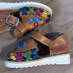 Toddler Girl Leather Sandals Size 7 