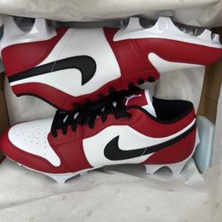 Jordan 1 Low Cleats Chicago Red Sz 10 12 13