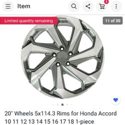 20 inch honda accord wheels for sale