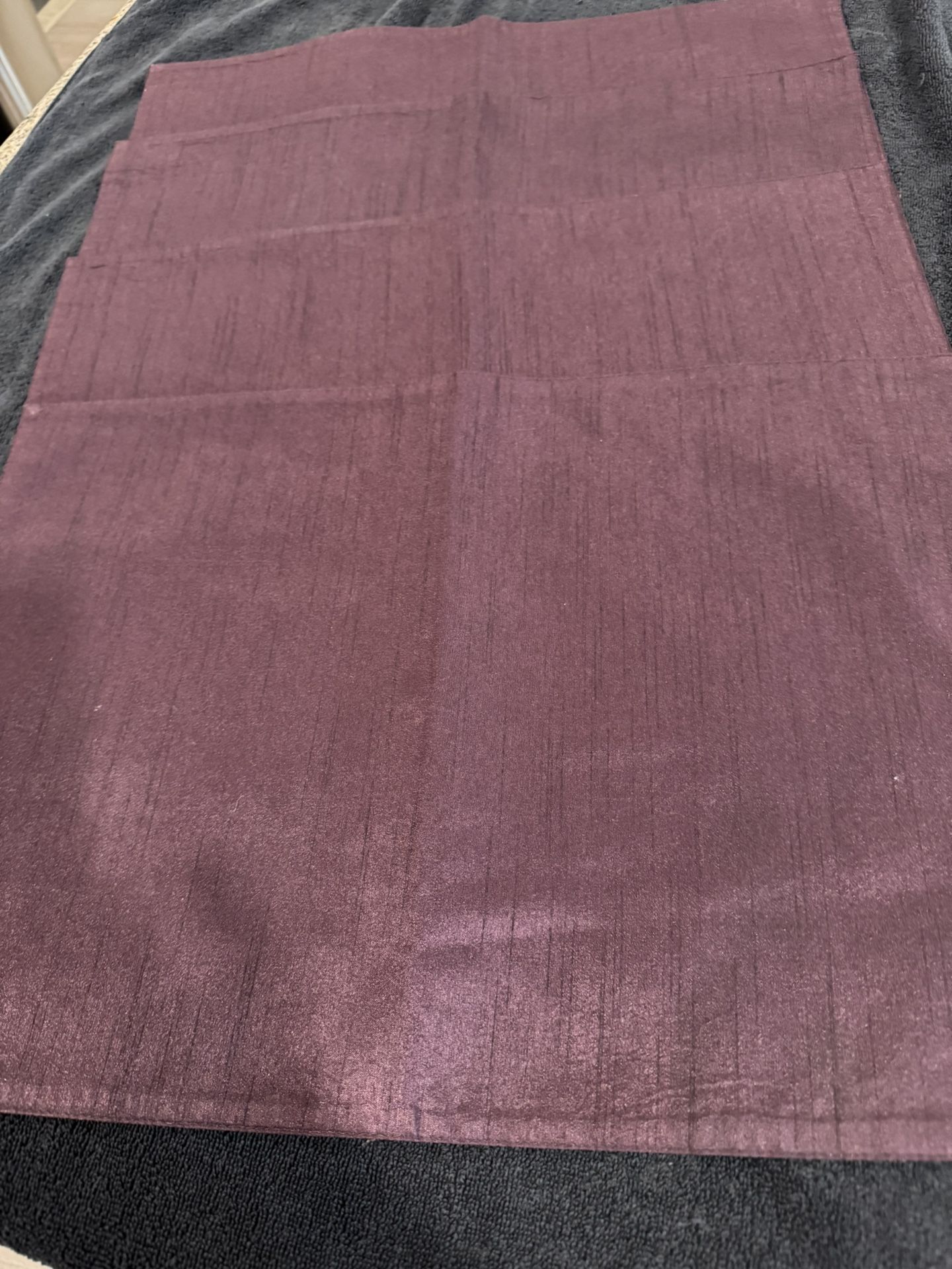 plum color placemats (4)