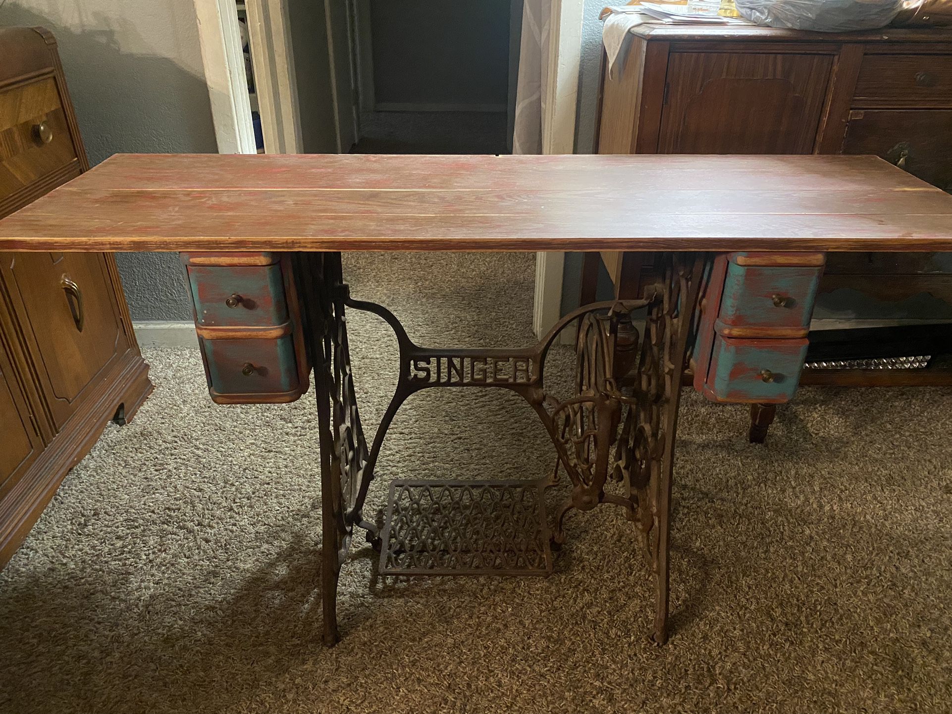 Antique Sewing Desk