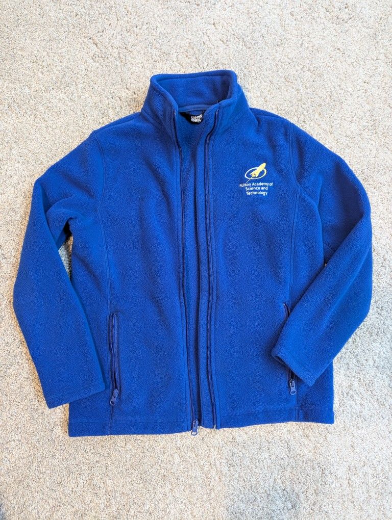 Fast Fulton Academy Of Science And Technology Lands End  Fleece Sweatshirts Size 10-12