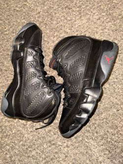 AIR JORDAN 9 IX RETRO BASKETBALL SNEAKERS BRED BLACK/RED MENS