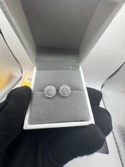 S925 silver Moissanite earrings VVS1 Certified