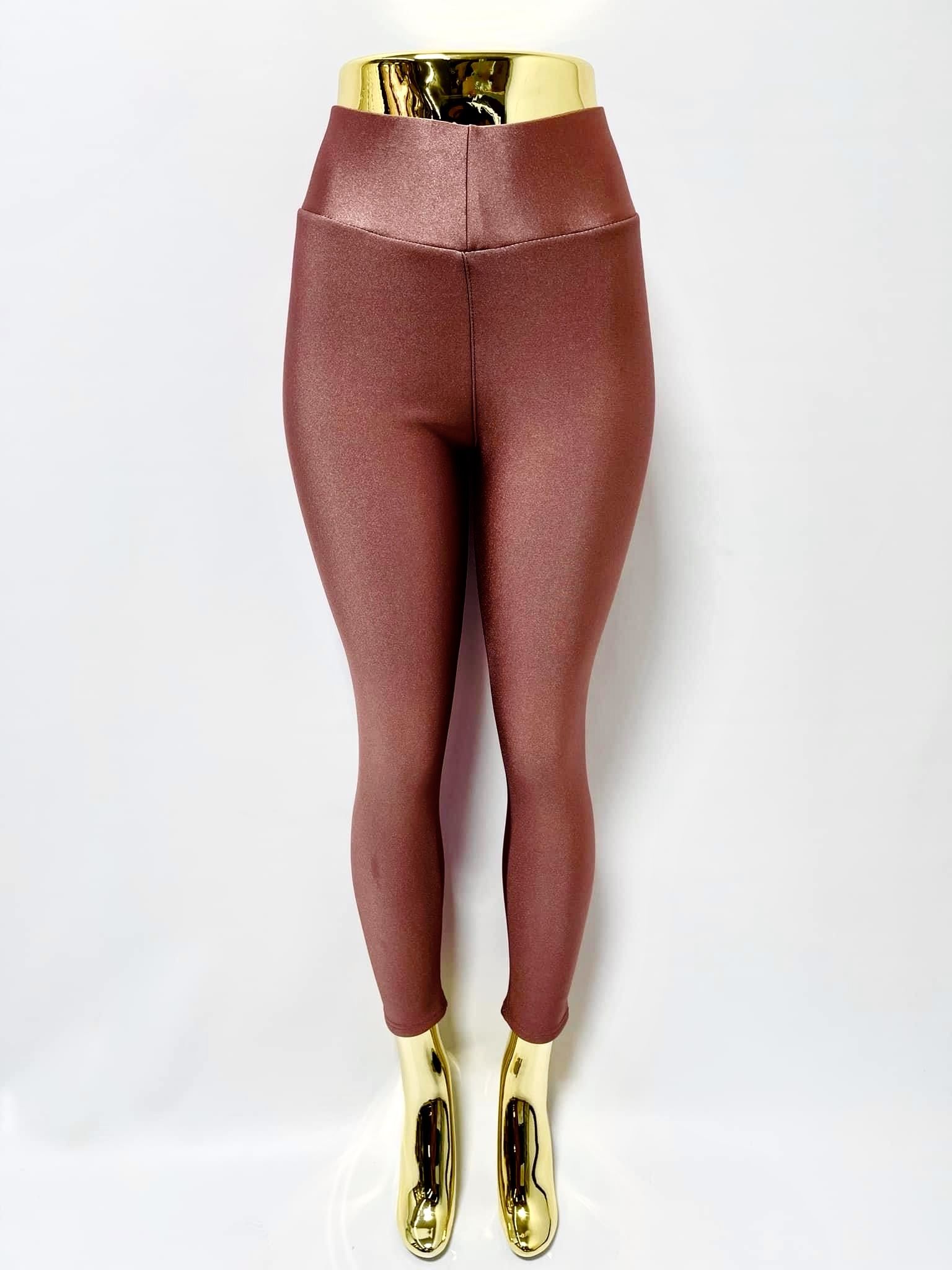 Shimmering Metallic Leggings 