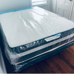 Set Queen Size Brand New Mattress 12”+Box Spring Delivery Available All Cities! 
