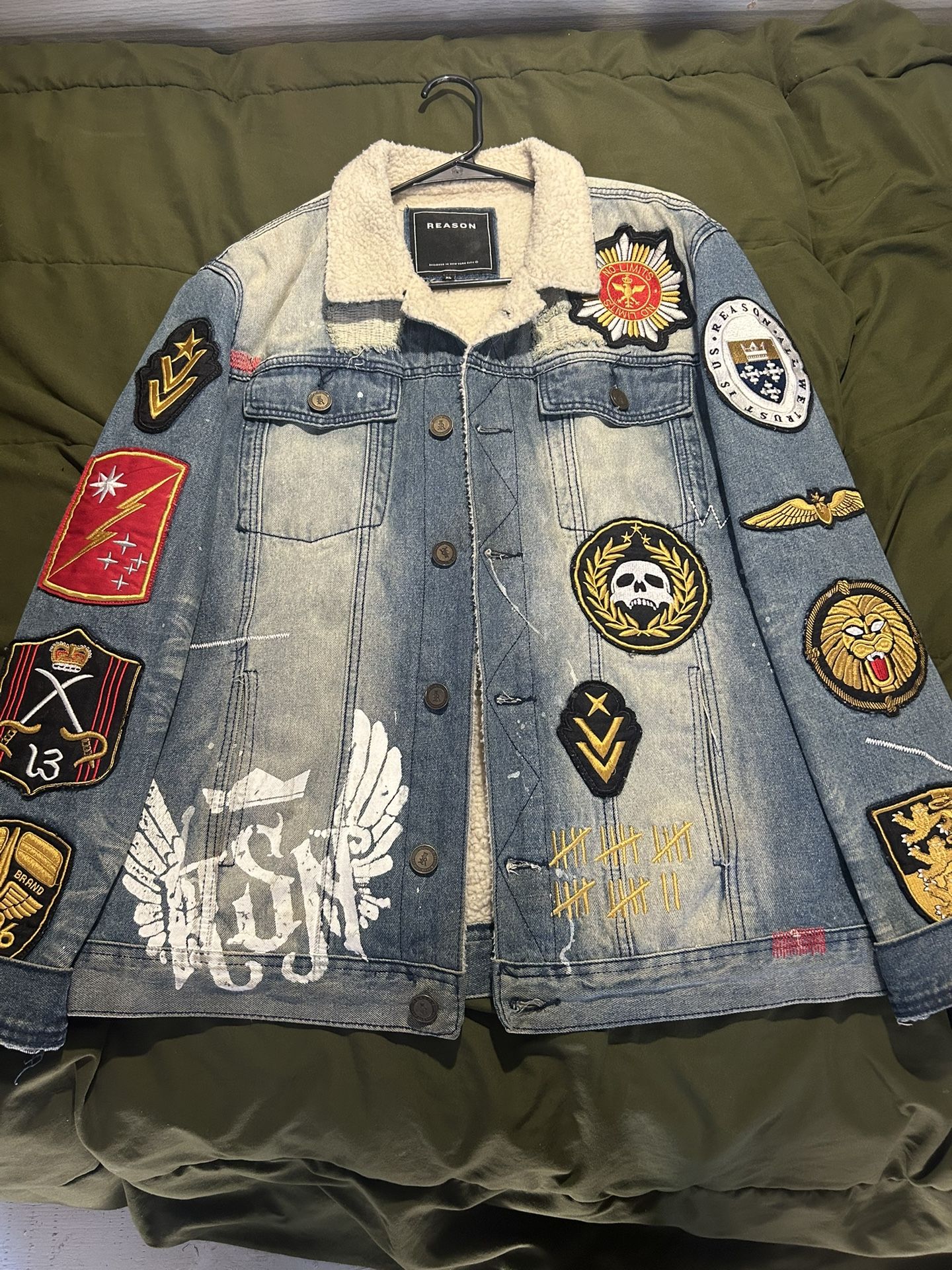 Reason Jean Jacket with patches 
