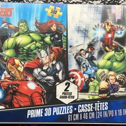 Lenticular Avengers Dual 3D Puzzle Packh