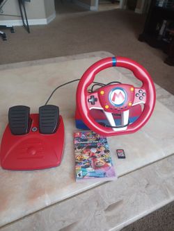 Mario kart deluxe with Pedals and Game