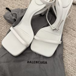Balenciaga Heels- White- Size 35