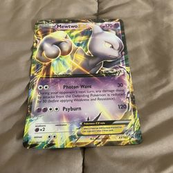 Pokémon TCG Mewtwo EX Jumbo XY183 Oversized XY Black Star Promo Holo Card