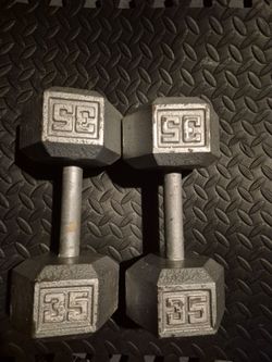 35lbs Dumbells Weights