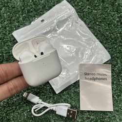 Pro4 TWS Bluetooth Earphone 9D Stereo Wireless Headphone In Ear HiFi Earbud HandsFree Headset Microphone For iPhone Like AirPod