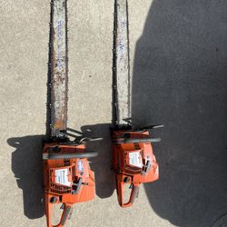 2 Husquavarna Chainsaws 