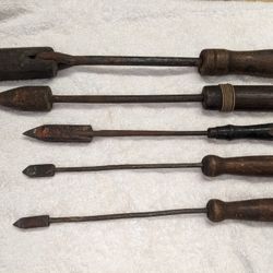 Vintage Copper Head Soldering Irons. Set Of 5