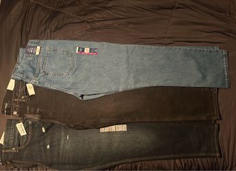 Set of new jeans