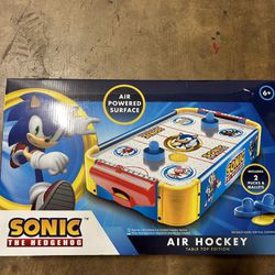 NWT Sonic Hedgehog air hockey