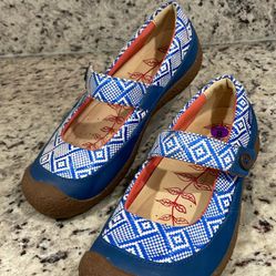 Keen Mary Jane Slip-On Shoes Women’s Size 8 Blue White