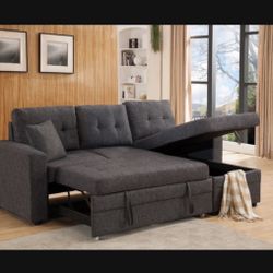 New! Comfy Sofa Bed Sleeper !!! With Storage!! Free Local Delivery!