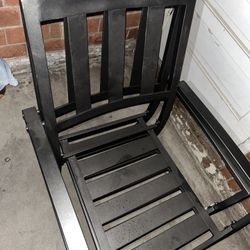 Four Piece Outdoor Patio Furniture Wrought Iron Bistro Aluminum *NICE*