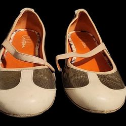 Cole Haan Air Women's Ballet Flats, Gold Beige Leather, Size 10B