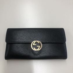 Gucci Black Leather Wallet 