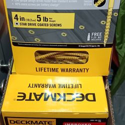 exterior excrews 4" 5lb pack $15 each