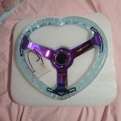 Heart Shaped Acrylic Steering Wheel 