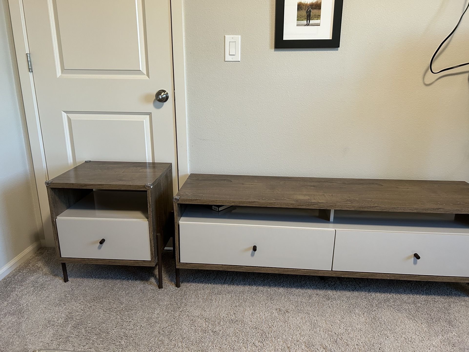 Console Table And Side Table Pair