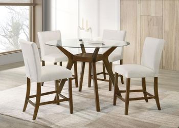 NEW 5 PC Counter Height Table Chairs Dining Room $10 DOWN