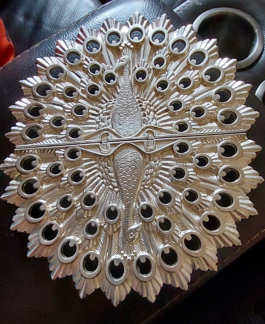 Vintage Silver Plated Expanding Serving Plate