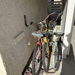 2 Bikes (red And Yellow)