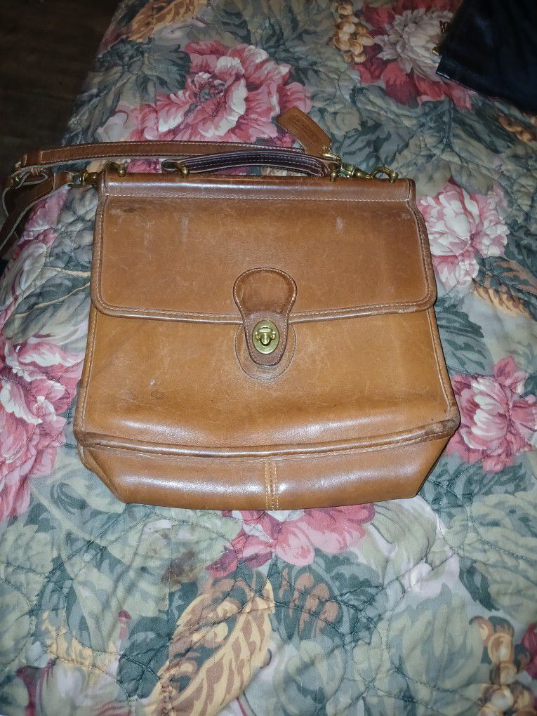 Vintage Coach Messenger Bag Genhine