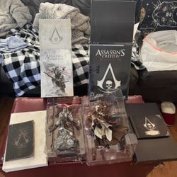 Assassins Creed III and IV Black Flag PS3 Collector Editions (no game disc)