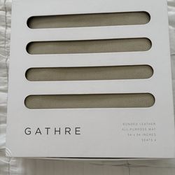 Gathre leather beige playmat